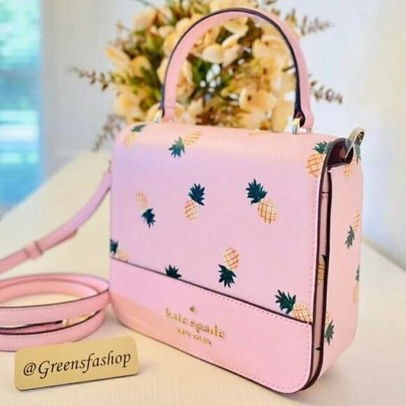 kate spade Handbags - Kate spade purse staci square pineapple crossbody bag